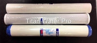 RO Reverse Osmosis Water Filter replacement set Sediment/Carbon/GAC 20"x2.5" - Titan Water Pro