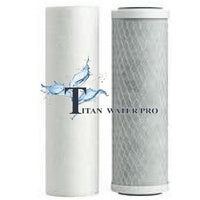 Sediment Filter/Carbon Water Filters Set for 10" Housing Filters - Titan Water Pro