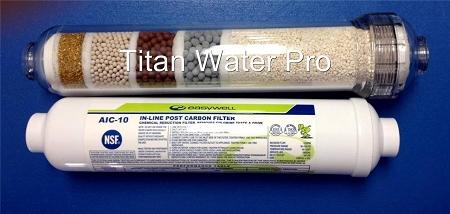 Replacement Alkaline Ionizer Filter & Pre Carbon Filter Set (Counter Top RO) - Titan Water Pro
