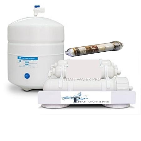 Counter Top Reverse Osmosis Alkaline/Ionizer Neg ORP Water Filter System 2G Tank 300 GPD - Titan Water Pro