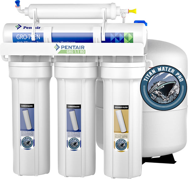 RO-Reverse Osmosis Water Filtration System 1:1 Ratio Pentair GRO36 Hi Recovery