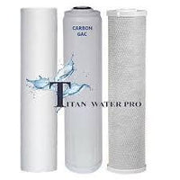 Water Filter Sediment/Carbon Block/GAC KDF55 Water Filter Cartridge (20"x4.5") Big Blue - Titan Water Pro