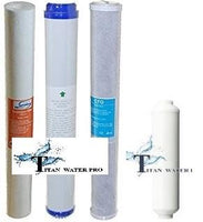 20"x2.5" Water Filter Replacement Sediment/GAC/Carbon/Inline Post Carbon 4 PC - Titan Water Pro