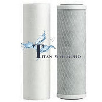 2PC Filter Set for 2 Stage Under Sink,Counter Top RO & Drinking Water System - Titan Water Pro