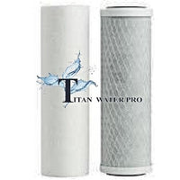 Water Filter 2 PC Set Sediment/Carbon Filter - Under Sink-CounterTop-RO Filters - Titan Water Pro