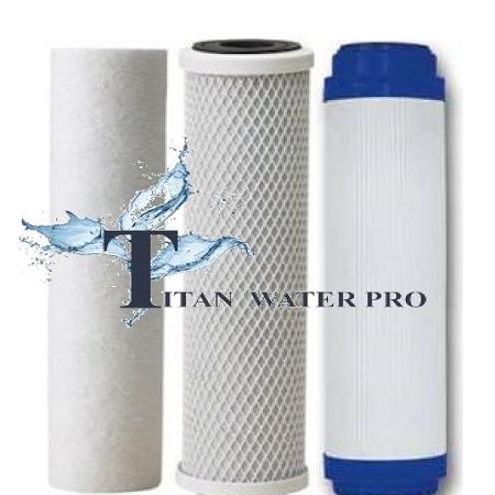 REVERSE OSMOSIS/DRINKING WATER FILTER FILTERS 3PCS RO Pre-Filters - Titan Water Pro