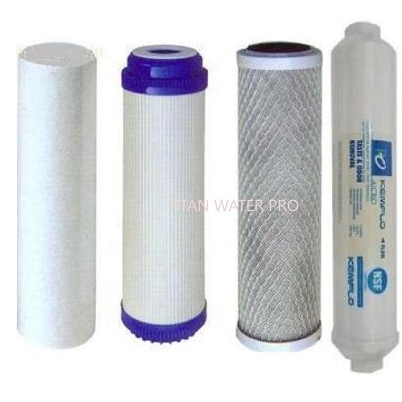 Reverse Osmosis Replacement Filters for 5 Stage RO System (4PCS) - Titan Water Pro