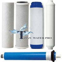 Revers Osmosis 5 Stage RO Replacement FIlters/Membrane 50 GPD - Titan Water Pro