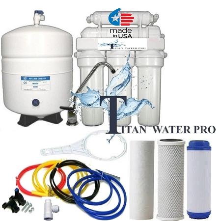 Reverse Osmosis Water Filter System 5 Stage RO - 50 GPD TFC-1812-50 - Titan Water Pro