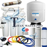 RO Reverse Osmosis Alkaline/Ionizer Neg ORP Water Filter-Permeate Pump 100 GPD - Titan Water Pro