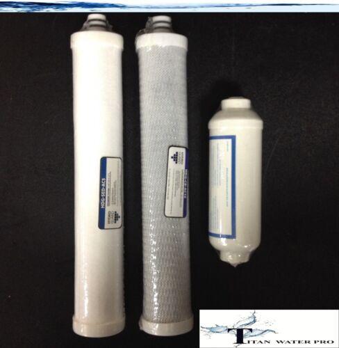 Culligan RO Filter Set for AC15/30/50/H83 3 PC QC 3/8"-Compatible Water Filter - Titan Water Pro