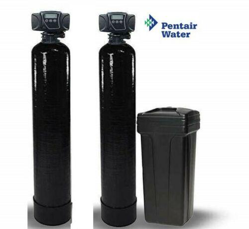 Dual Whole House Catalytic Carbon & Softener System - Fleck 5600 SXT Digital 1.5 - Titan Water Pro
