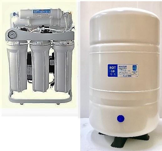 RO Reverse Osmosis Water Filter System 200 GPD - Booster Pump - 10 Gallon Tank - Titan Water Pro