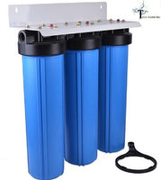 Big Blue Water Filter 20"x4.5" - 1" NPT Sediment/Flouride reduction kdf/CTO - Titan Water Pro