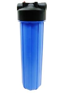 BIG BLUE WATER FILTER HOUSING 20" X 4.5" (1" FPT) WITH PRESSURE RELEASE - Titan Water Pro
