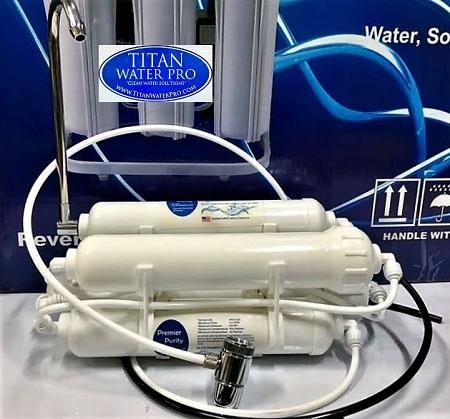 Counte Top - Ultra Filtration System - Removes/Reduces Fluoride, Arsenic, Chlorine, Sediments,Pathogens - Titan Water Pro