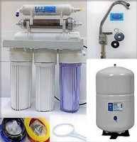 Reverse Osmosis DI/RO Water Filter Systems - Dual Outlet - 6 Gallon Tank - TFC-2012-200 Membrane - Titan Water Pro