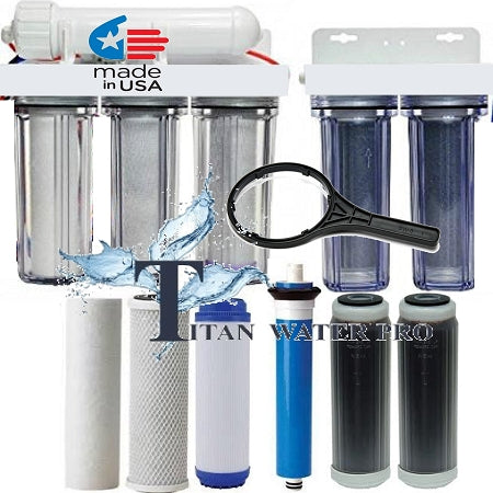 RO/DI REVERSE OSMOSIS AQUARIUM/REEF SYSTEM 5 STAGE 100GPD
