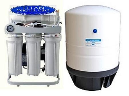 RO Light Commercial Reverse Osmosis Water Filter System 150 GPD- Booster Pump-Pressure Gauge - Titan Water Pro