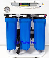 Reverse Osmosis Water Filter System 5 Stage - UV Sterilizer - 150 GPD - Titan Water Pro