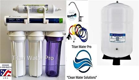 RO Reverse Osmosis Water System High Recovery unit - Alkaline Ionizer 6 Stage GRO-EN50 1:1 Ratio - Titan Water Pro