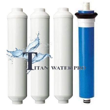REVERSE OSMOSIS RO FILTERS & MEMBRANE TFC-2012-100 - 4PC SET-MINI PORTABLE RO - Titan Water Pro