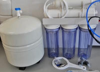 Reverse Osmosis Water Filter System 5 Stage 75GPD  - CLEAR HOUSING -RO-122 Tank - Titan Water Pro