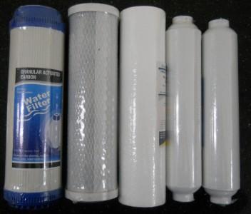 Reverse Osmosis Water Filters RO/DI SEDIMENT/GAC CARBON/CTO CARBON/DI FILTERS(5) - Titan Water Pro