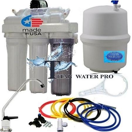 RO Reverse Osmosis Water Filter System 5 Stages - ERP 500 Permeate Pump - Titan Water Pro
