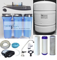 RO Reverse Osmosis Water Filter System 5 Stage 200 GPD Permeate Pump - Titan Water Pro
