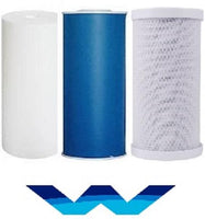 Water Filter Sediment/Carbon Block/GAC Coconut Carbon Water Filter Cartridge (20"x4.5") Big Blue - Titan Water Pro