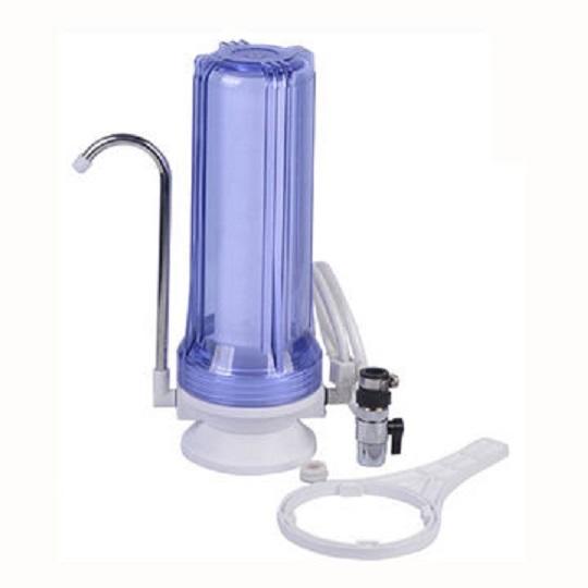 Counter Top Single Stage Drinking Water Filter (See Through Housing) - Titan Water Pro
