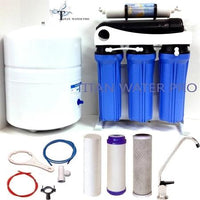 5 Stage Reverse Osmosis Drinking Water Filter System 150 GPD-Booster Pump - USA - Titan Water Pro