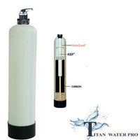 WHOLE HOUSE WATER FILTERS SYSTEMS KDF85/GAC Manual Valve IRON/HYDROGEN SULFIDE - Titan Water Pro