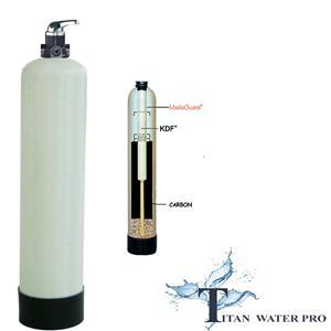 WHOLE HOUSE WATER FILTERS SYSTEMS KDF55/GAC Manual Backwash Valve - 10"x35" FRP Tank - Titan Water Pro